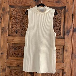 Sleeveless Mockneck Sweater